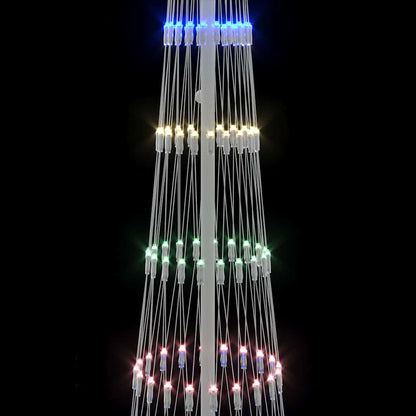 LED Kerstboom Multikleur 138.5 x 138.5 x 399 cm Metaal