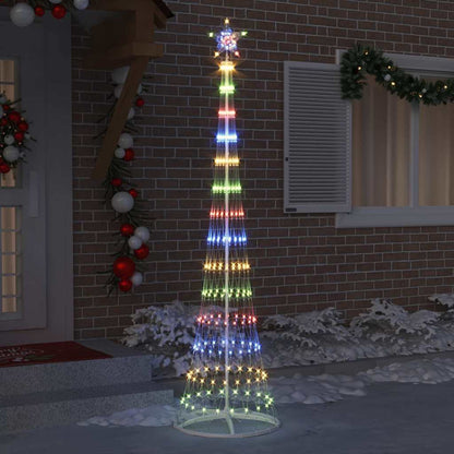 LED Kerstboom Multikleur 138.5 x 138.5 x 399 cm Metaal