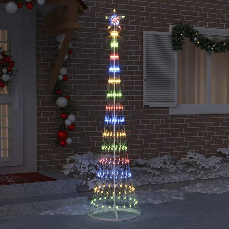 LED Kerstboom Multikleur 138.5 x 138.5 x 399 cm Metaal