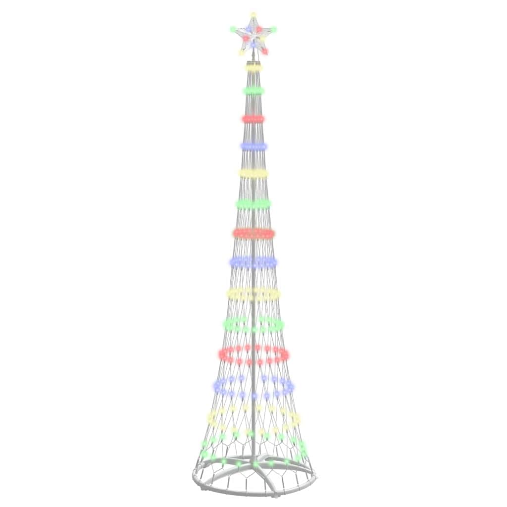 LED Kerstboom Multikleur 138.5 x 138.5 x 399 cm Metaal