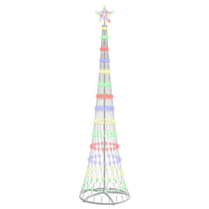 LED Kerstboom Multikleur 138.5 x 138.5 x 399 cm Metaal