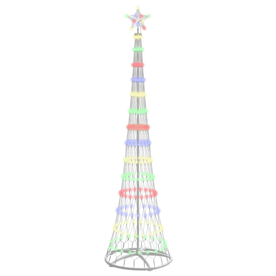 LED Kerstboom Multikleur 138.5 x 138.5 x 399 cm Metaal