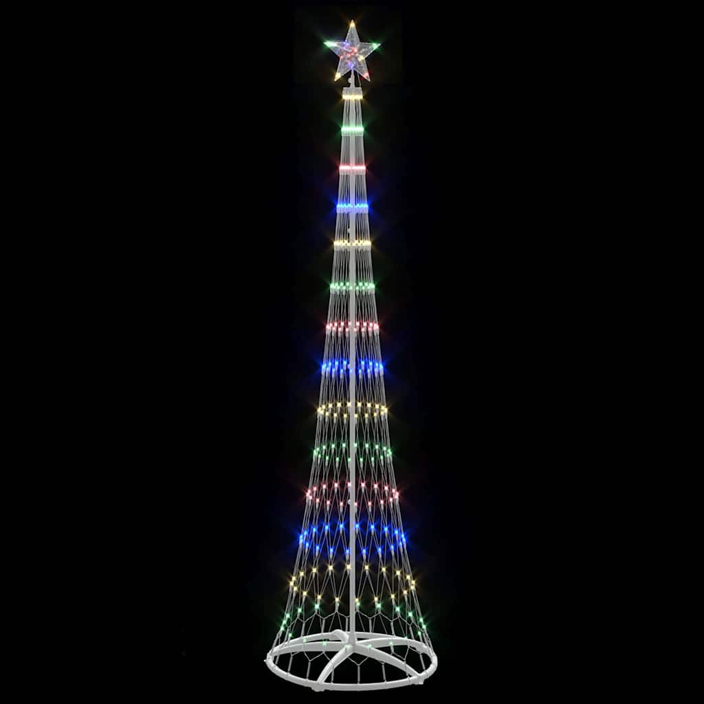 LED Kerstboom Multikleur 138.5 x 138.5 x 399 cm Metaal