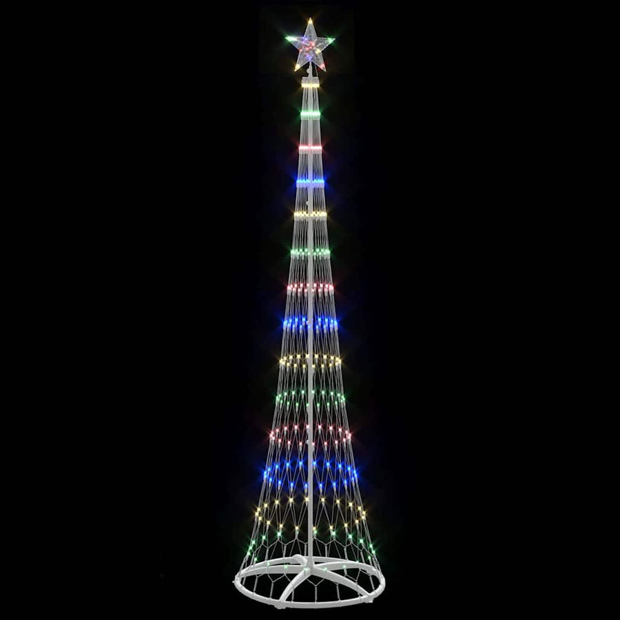 LED Kerstboom Multikleur 138.5 x 138.5 x 399 cm Metaal