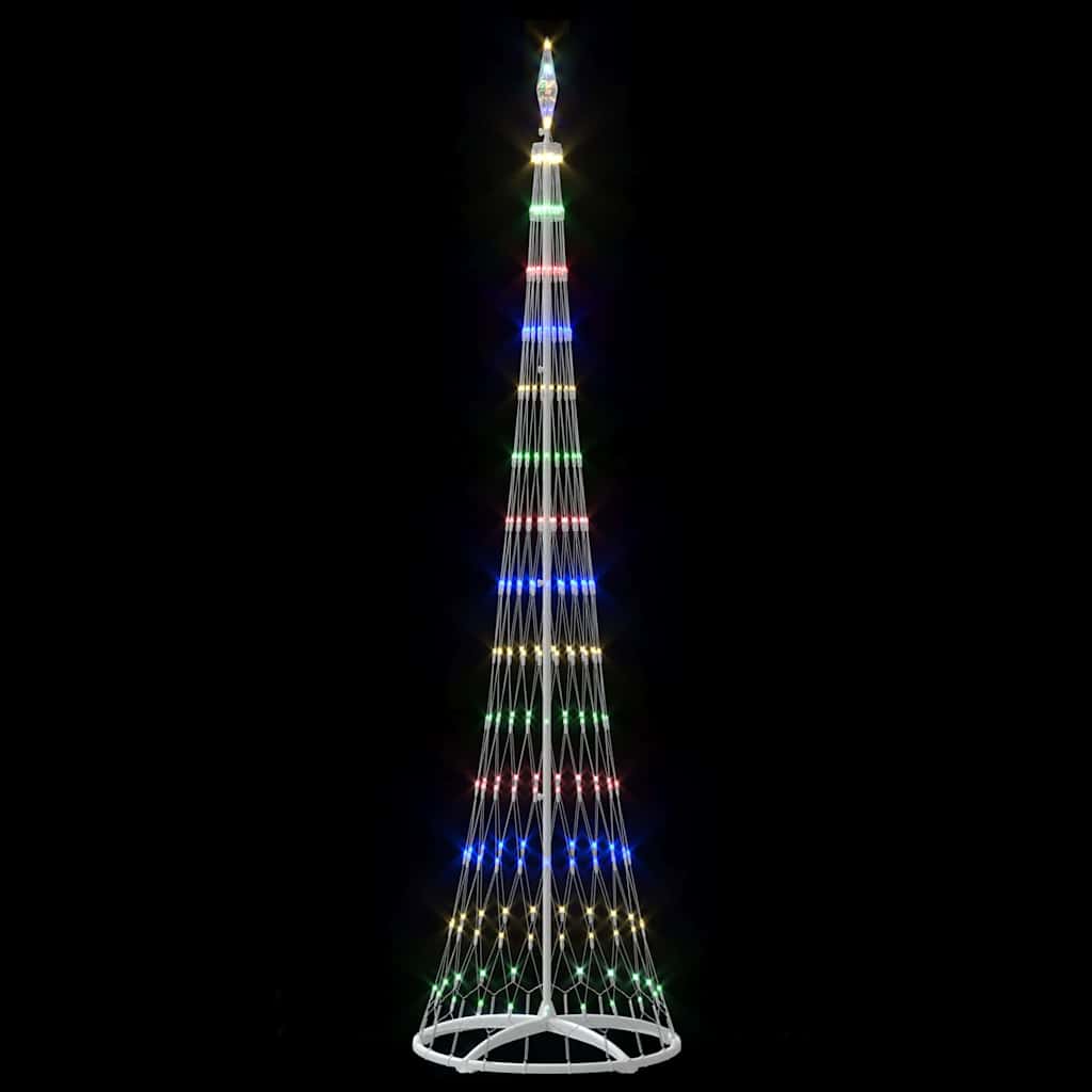 LED Kerstboom Multikleur 138.5 x 138.5 x 399 cm Metaal