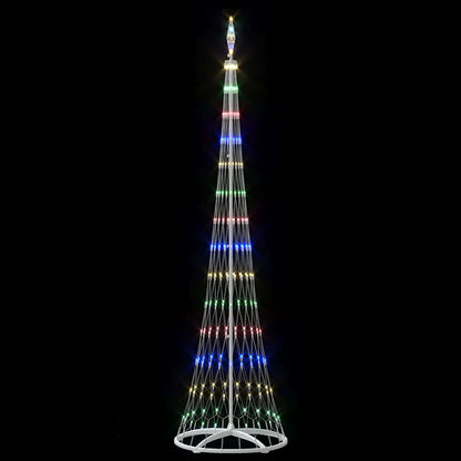 LED Kerstboom Multikleur 138.5 x 138.5 x 399 cm Metaal