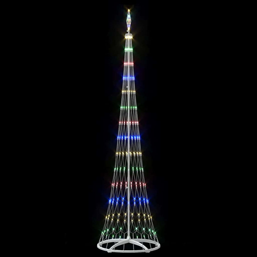 LED Kerstboom Multikleur 138.5 x 138.5 x 399 cm Metaal