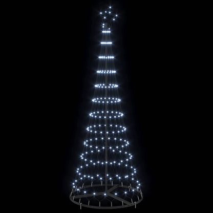 LED Kerstboom met 230 LED Koudwit 138.5 x 138.5 x 399 cm Metaal