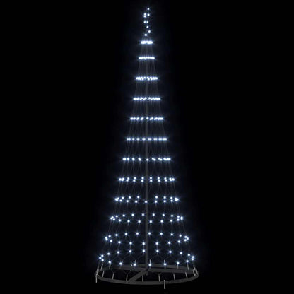 LED Kerstboom met 230 LED Koudwit 138.5 x 138.5 x 399 cm Metaal
