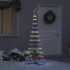 LED Christmas Tree with 230 LED Multicolor 184.5 cm Metal