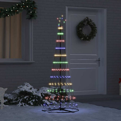 LED Kerstboom Multikleur 138.5 x 138.5 x 399 cm Metaal