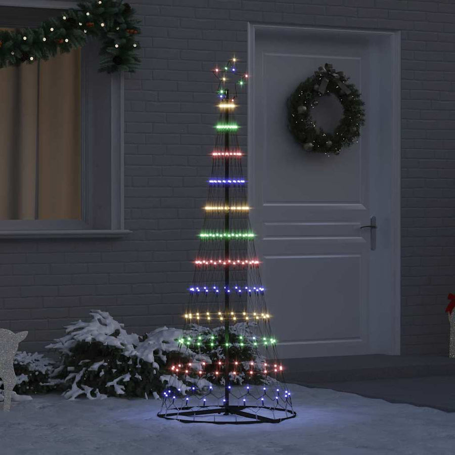 LED Kerstboom Multikleur 138.5 x 138.5 x 399 cm Metaal