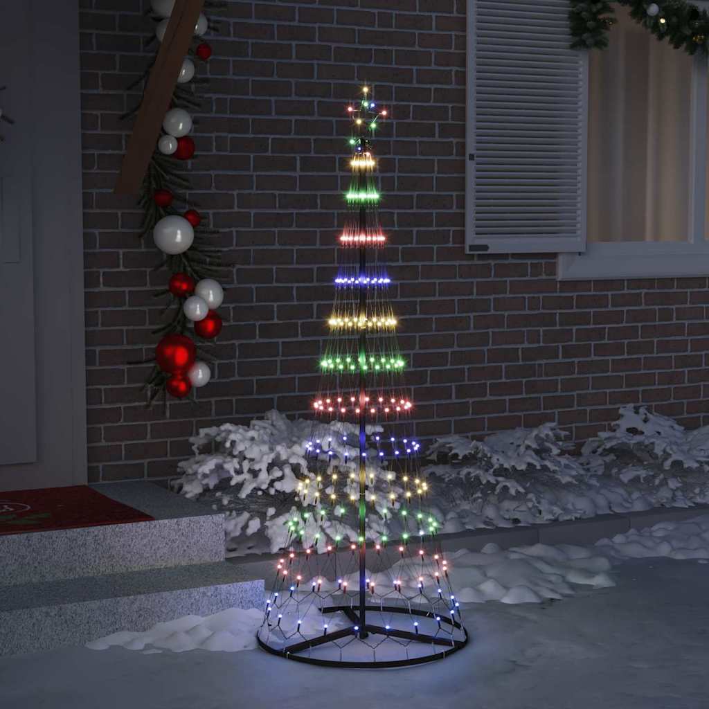 LED Kerstboom Multikleur 138.5 x 138.5 x 399 cm Metaal