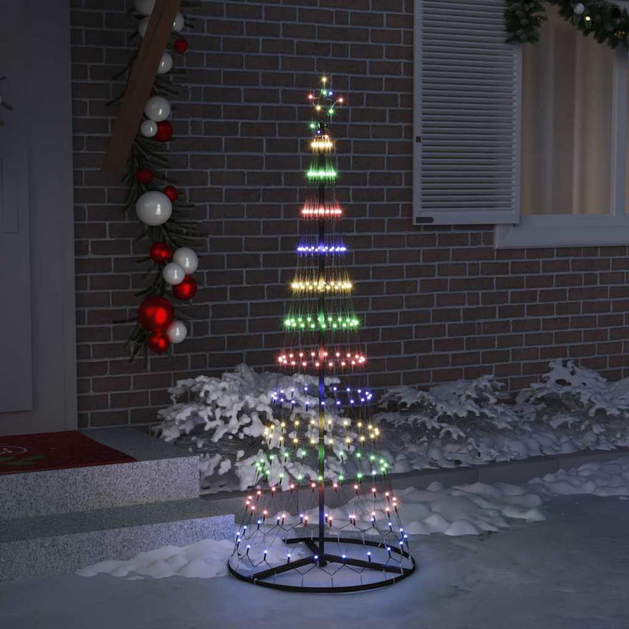 LED Kerstboom Multikleur 138.5 x 138.5 x 399 cm Metaal