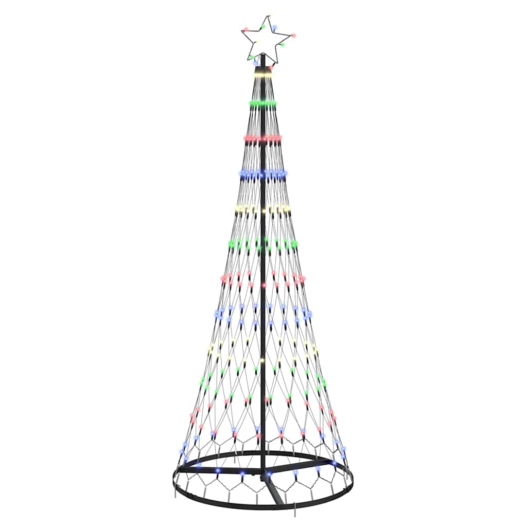 LED Kerstboom Multikleur 138.5 x 138.5 x 399 cm Metaal