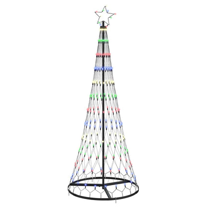 LED Kerstboom Multikleur 138.5 x 138.5 x 399 cm Metaal