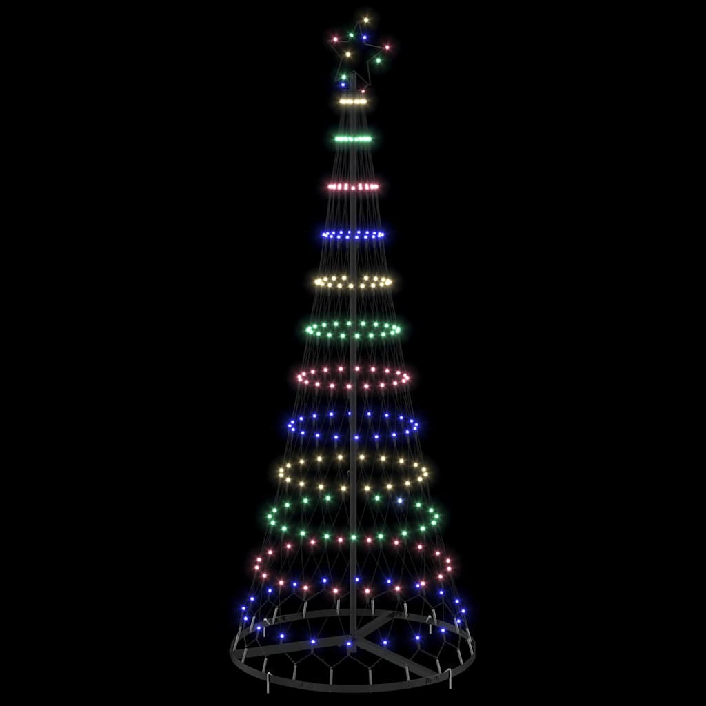 LED Kerstboom Multikleur 138.5 x 138.5 x 399 cm Metaal