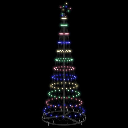 LED Kerstboom Multikleur 138.5 x 138.5 x 399 cm Metaal