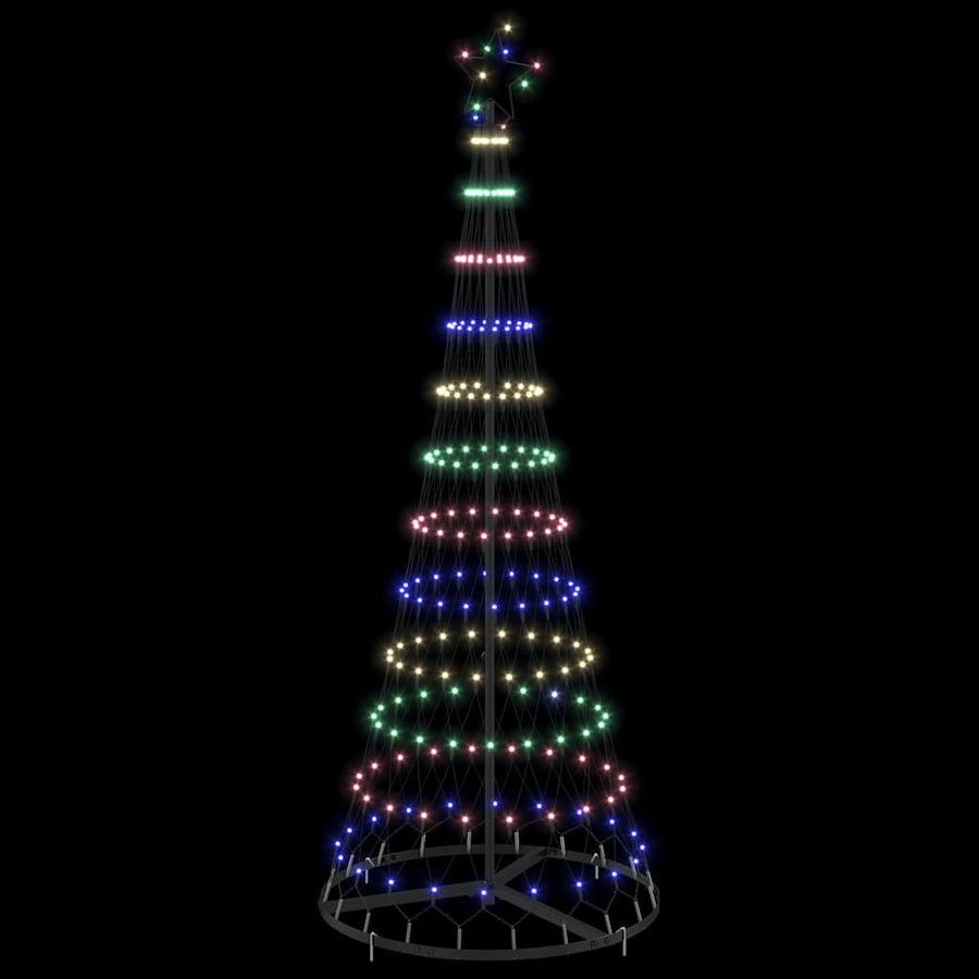 LED Kerstboom Multikleur 138.5 x 138.5 x 399 cm Metaal