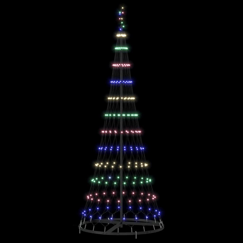 LED Kerstboom Multikleur 138.5 x 138.5 x 399 cm Metaal