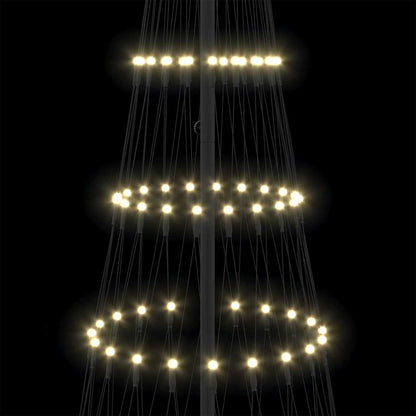Led Kerstboom Met 295 Led Met Standaard 250 Cm Metaal 100 x 100 x 250 cm Warmwit