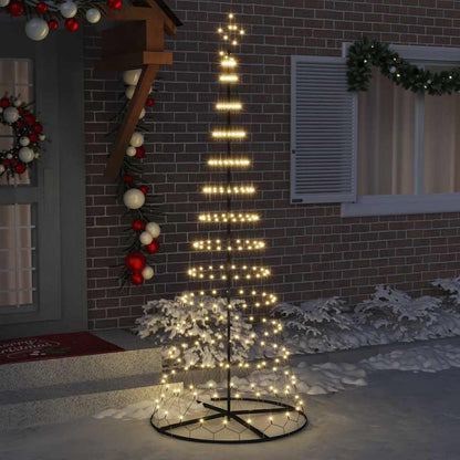 Led Kerstboom Met 295 Led Met Standaard 250 Cm Metaal 100 x 100 x 250 cm Warmwit