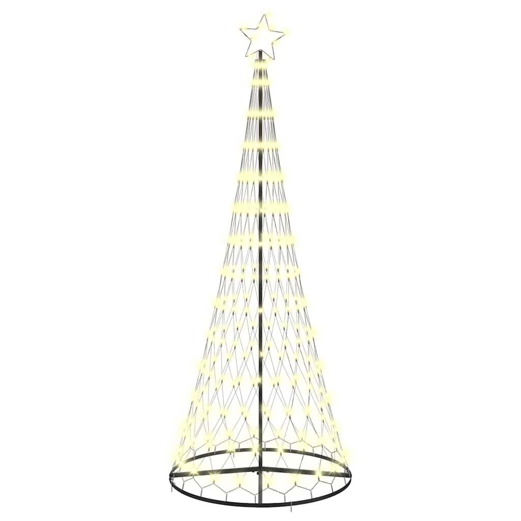 Led Kerstboom Met 295 Led Met Standaard 250 Cm Metaal 100 x 100 x 250 cm Warmwit