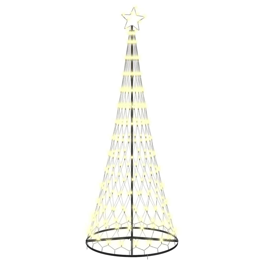 Led Kerstboom Met 295 Led Met Standaard 250 Cm Metaal 100 x 100 x 250 cm Warmwit
