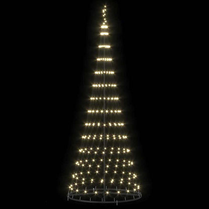 Led Kerstboom Met 295 Led Met Standaard 250 Cm Metaal 100 x 100 x 250 cm Warmwit
