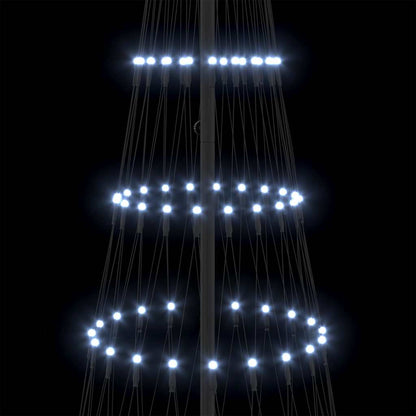 LED Kerstboom met 290 LED Koudwit 138.5 x 138.5 x 399 cm Metaal
