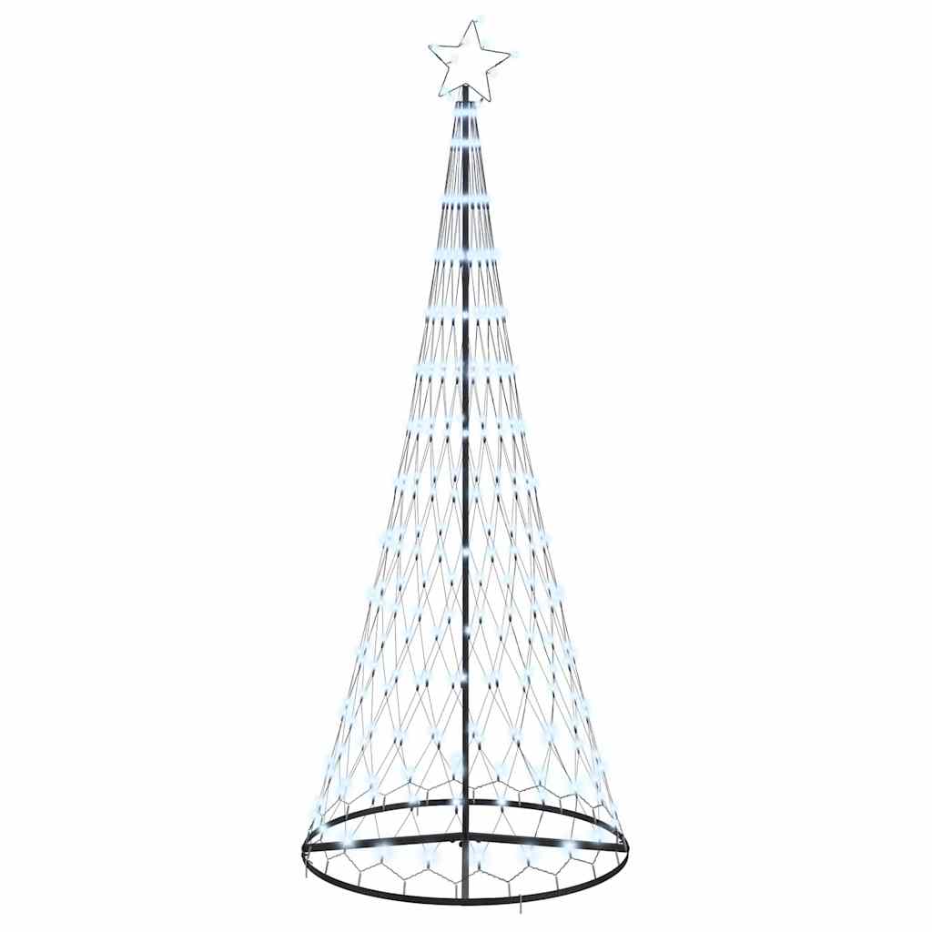 LED Kerstboom met 290 LED Koudwit 138.5 x 138.5 x 399 cm Metaal
