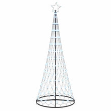 LED Kerstboom met 290 LED Koudwit 138.5 x 138.5 x 399 cm Metaal