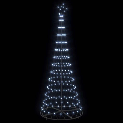 LED Kerstboom met 290 LED Koudwit 138.5 x 138.5 x 399 cm Metaal