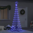 LED Kerstboom 250 cm blauw met standaard metaal