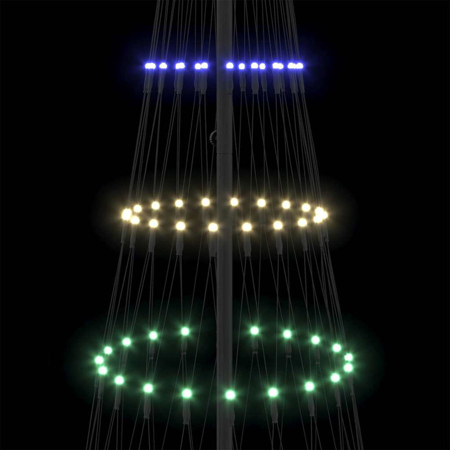 LED Kerstboom Meerkleurig 250 cm Metaal