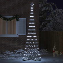 LED Kerstboom met 350 LED Koudwit 138.5 x 138.5 x 399 cm Metaal