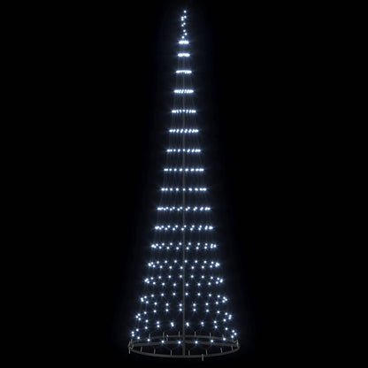 LED Kerstboom met 350 LED Koudwit 138.5 x 138.5 x 399 cm Metaal