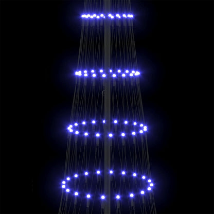 LED Kerstboom met 355 LED met standaard Blauw 184.5 cm Metaal