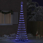 LED Christmas Tree with 355 LEDs with stand Blue 184.5 cm Metal