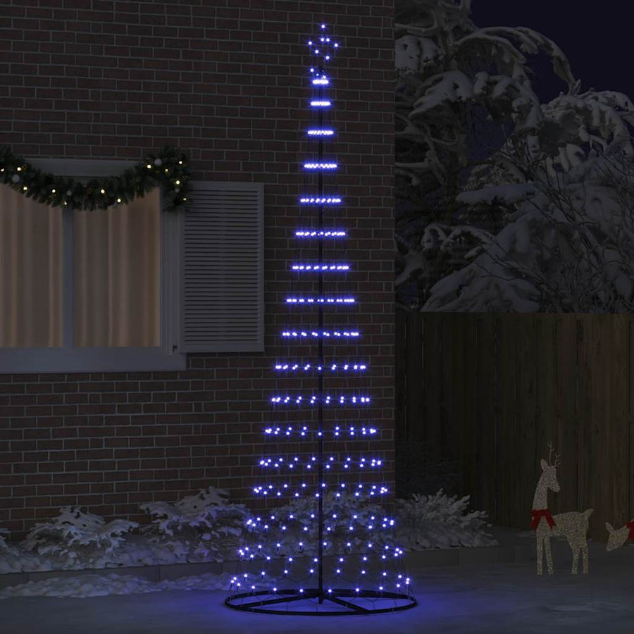 LED Kerstboom met 355 LED met standaard Blauw 184.5 cm Metaal
