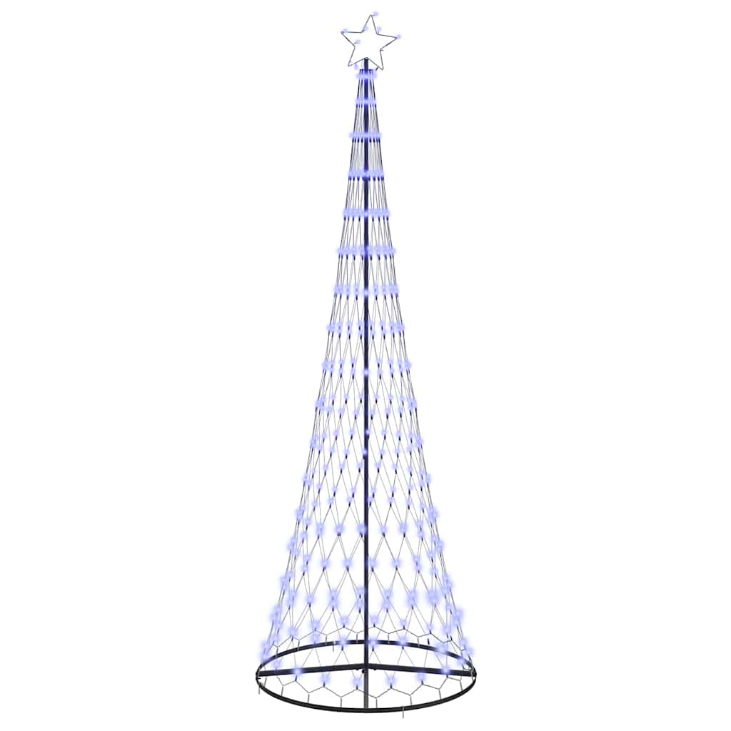 LED Kerstboom met 355 LED met standaard Blauw 184.5 cm Metaal