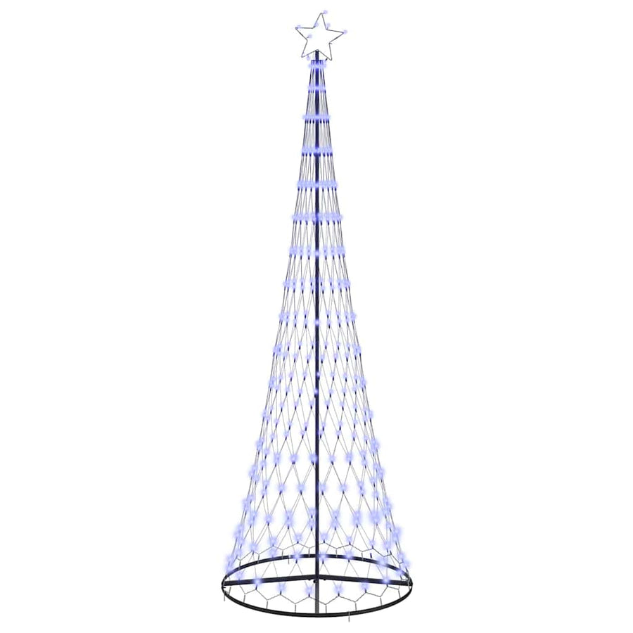 LED Kerstboom met 355 LED met standaard Blauw 184.5 cm Metaal