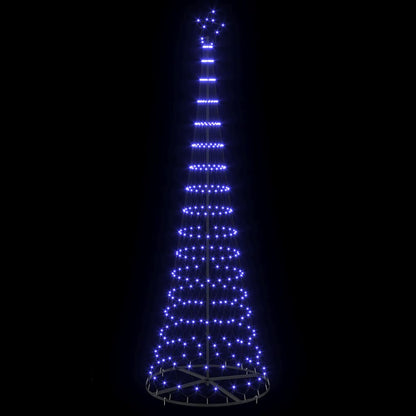 LED Kerstboom met 355 LED met standaard Blauw 184.5 cm Metaal