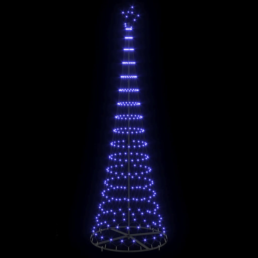 LED Kerstboom met 355 LED met standaard Blauw 184.5 cm Metaal