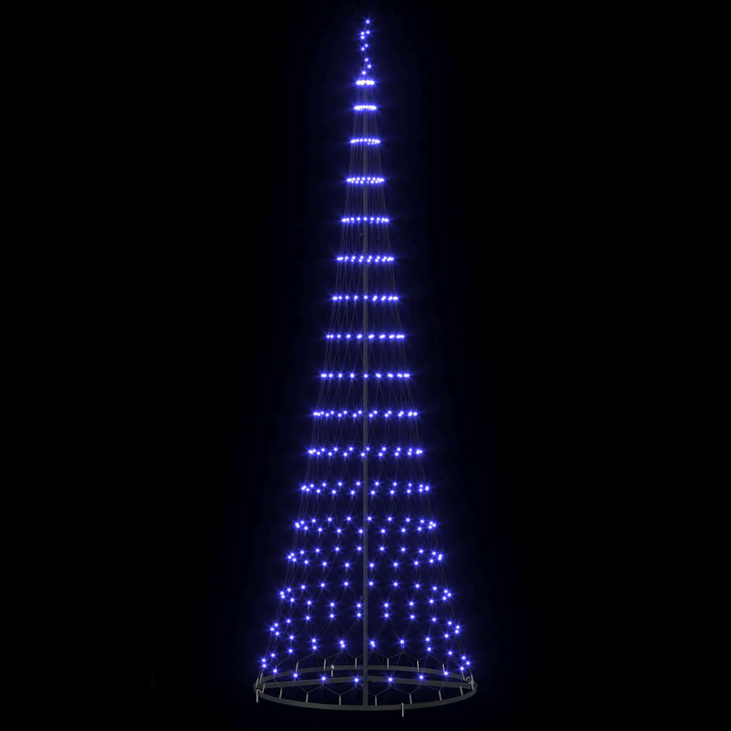LED Kerstboom met 355 LED met standaard Blauw 184.5 cm Metaal