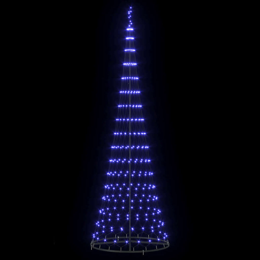 LED Kerstboom met 355 LED met standaard Blauw 184.5 cm Metaal
