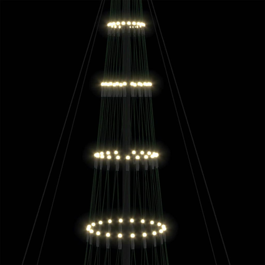 LED Kerstboom met 455 LED met standaard Warmwit 399 cm Metaal