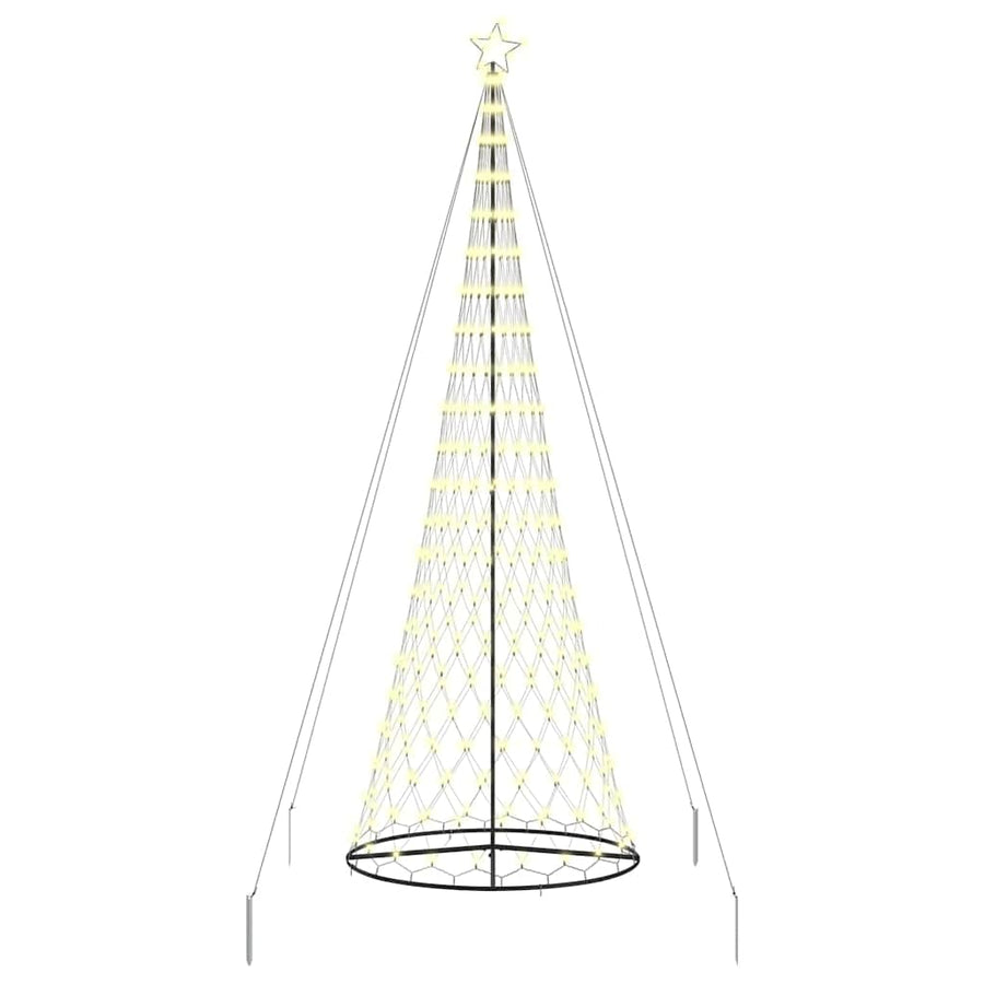 LED Kerstboom met 455 LED met standaard Warmwit 399 cm Metaal