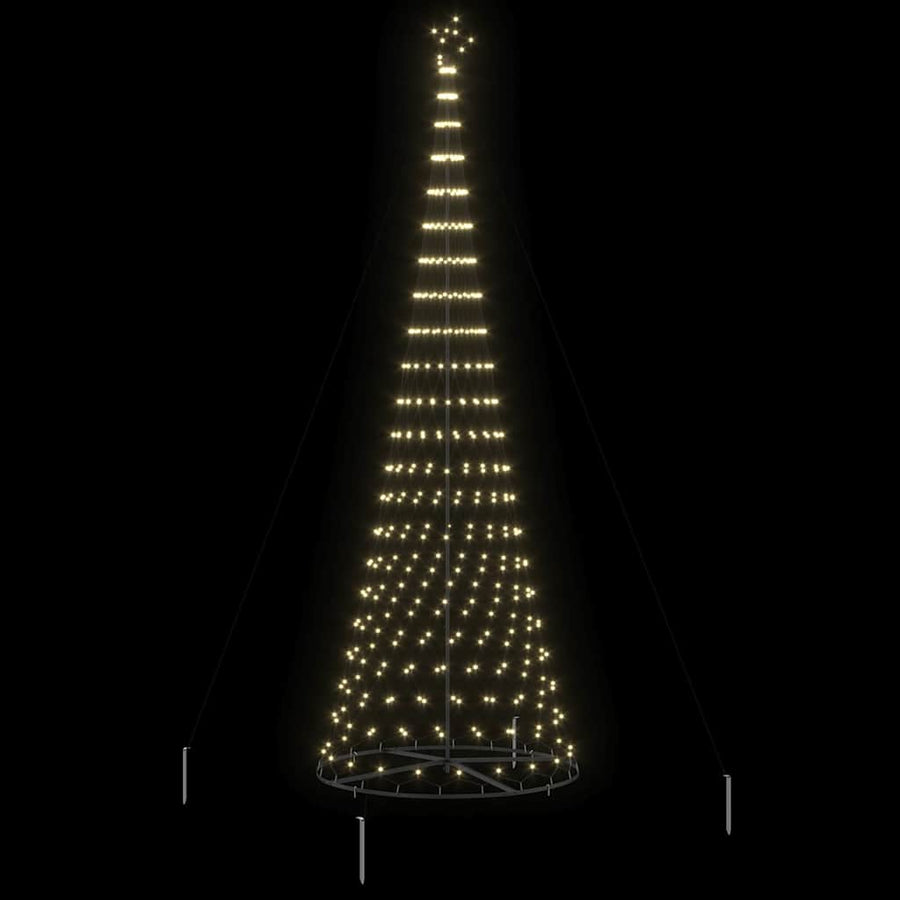 LED Kerstboom met 455 LED met standaard Warmwit 399 cm Metaal