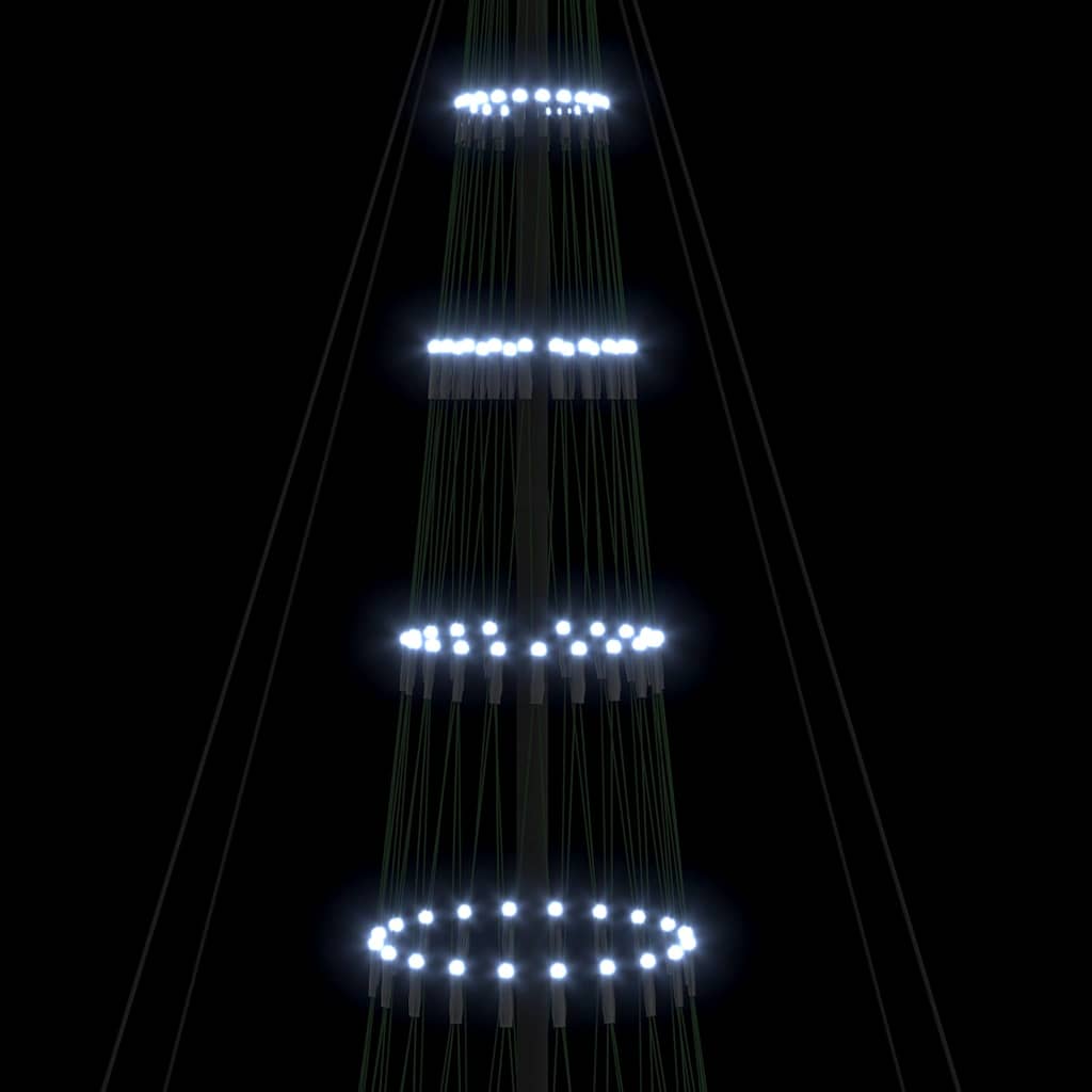 LED Kerstboom met 455 LED met standaard Koudwit 399 cm Metaal
